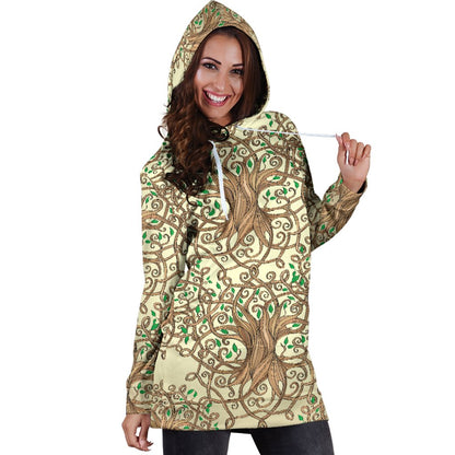 Celtic Tree of Life Women Hoodie Dress