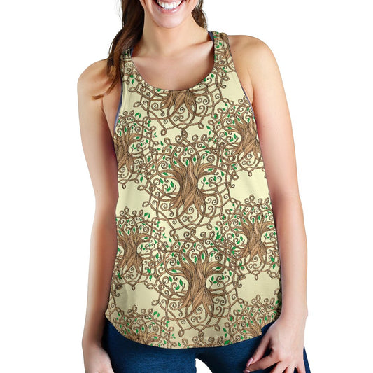 Celtic Tree of life Women Racerback Tank Top