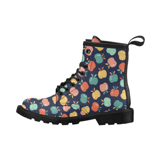 Apple Pattern Print Design AP09 Women's Boots