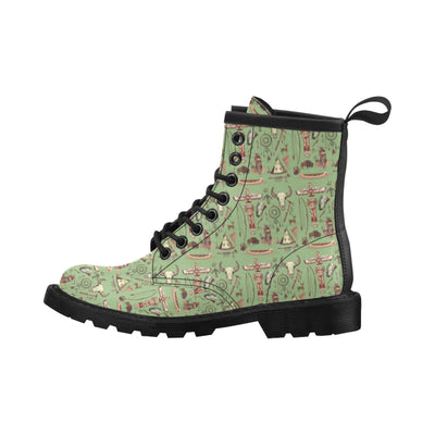 Native Indian Themed Design Print Women's Boots