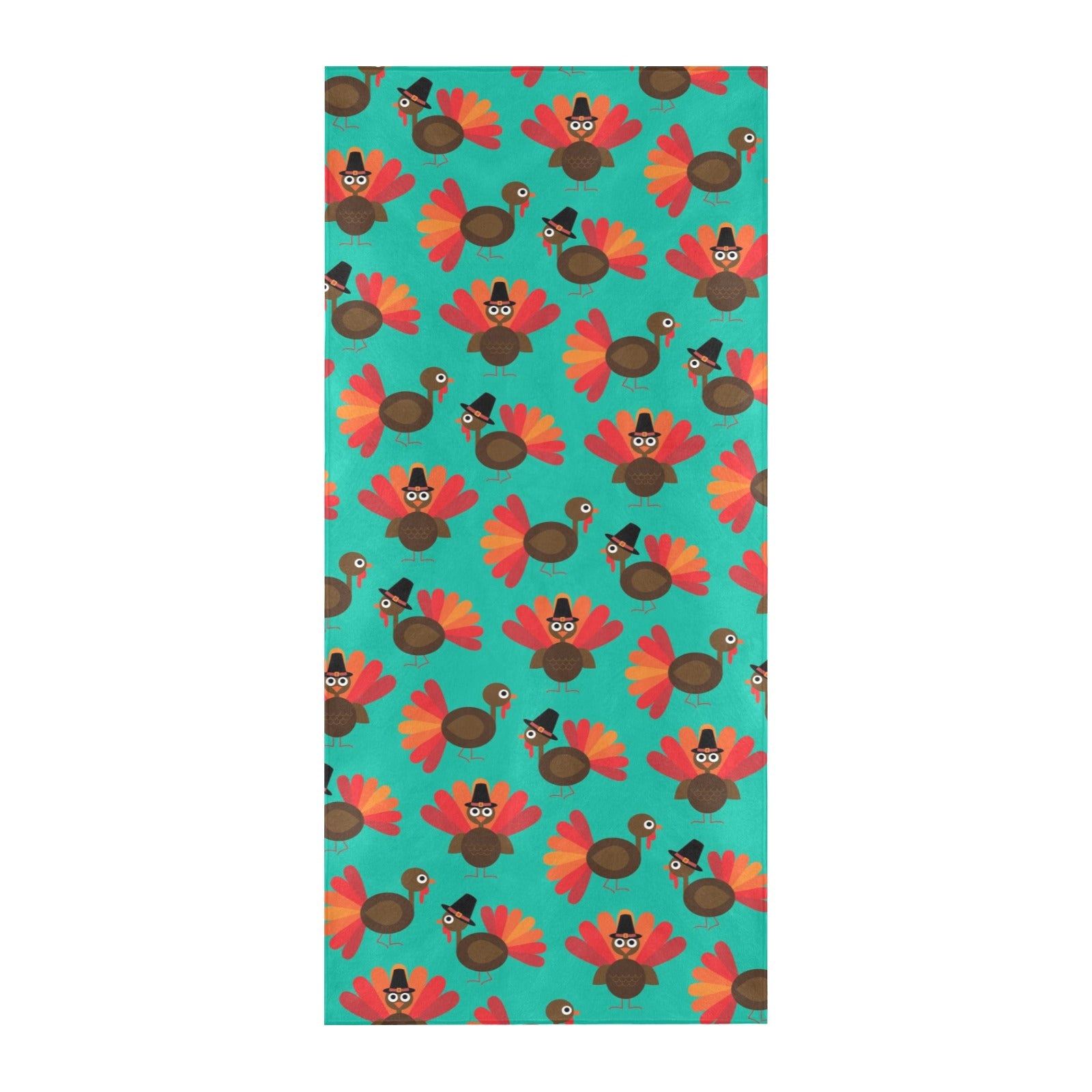 Turkey Print Design LKS402 Beach Towel 32" x 71"