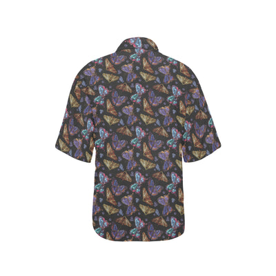 Butterfly Pattern Print Design 013 Women's Hawaiian Shirt