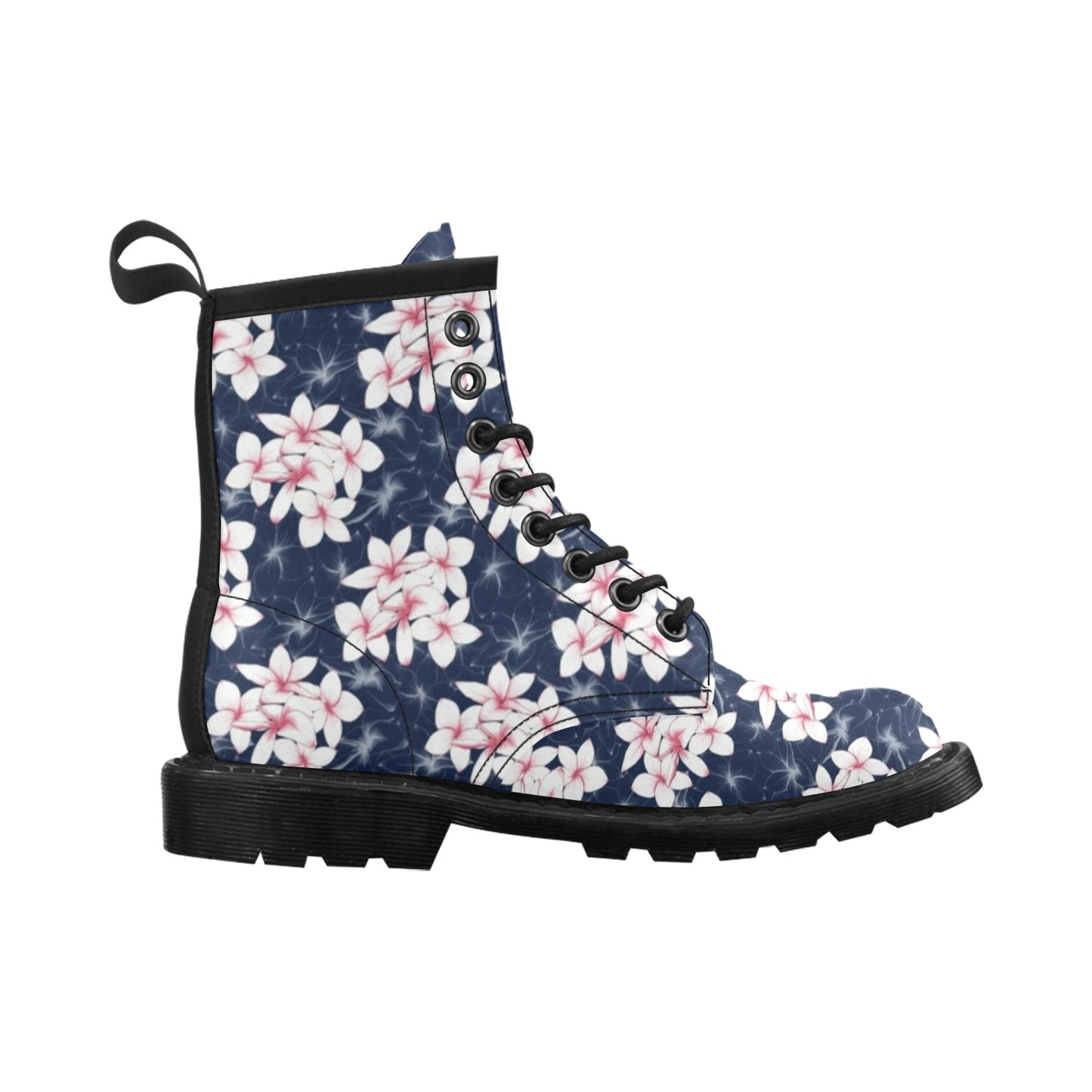 Plumeria Pattern Print Design PM017 Women's Boots