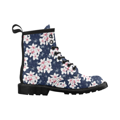 Plumeria Pattern Print Design PM017 Women's Boots