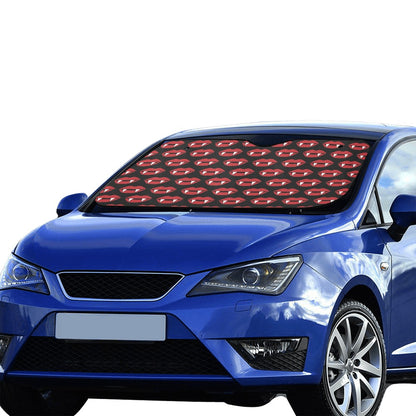 Vampire Lips Print Design LKS302 Car front Windshield Sun Shade
