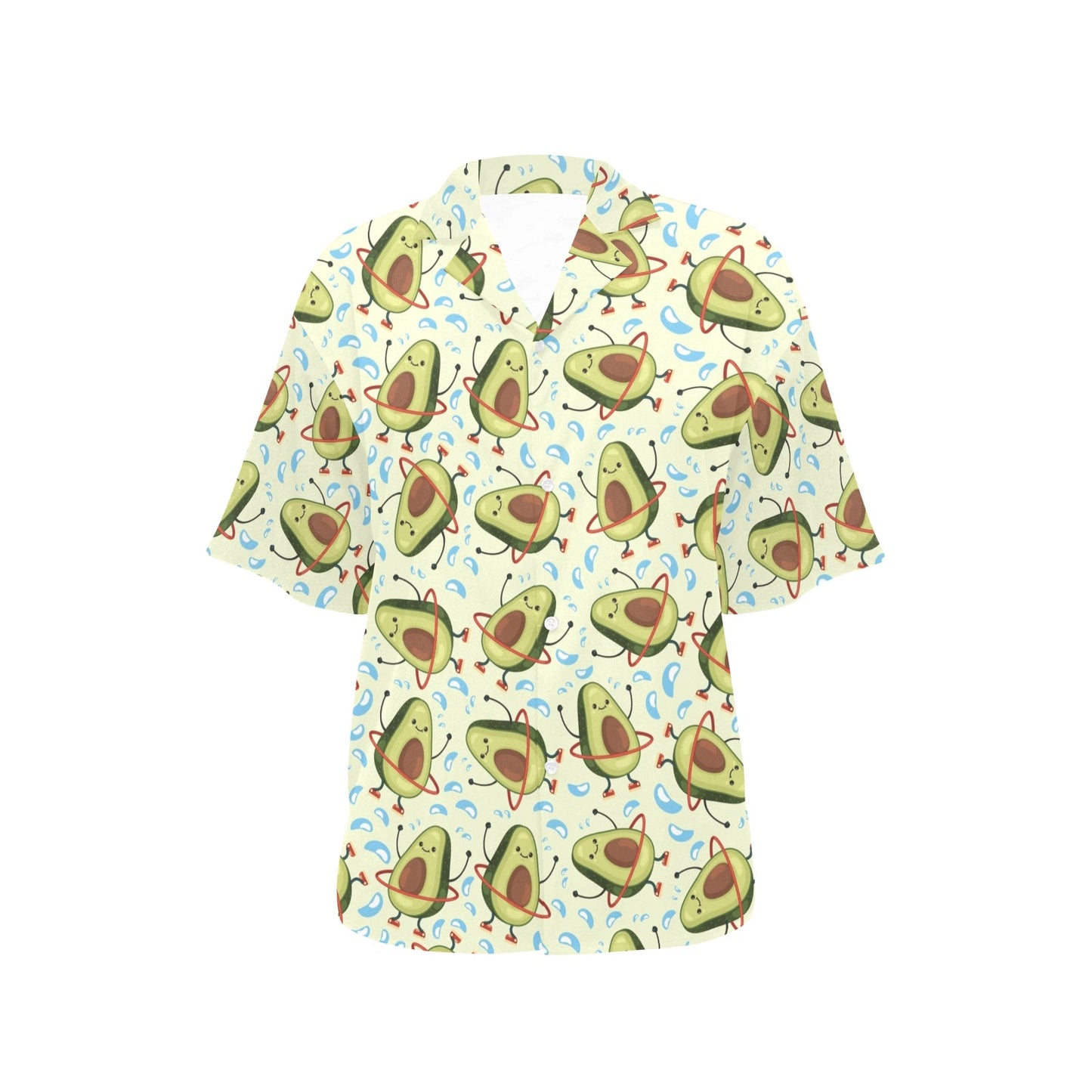 Avocado Pattern Print Design AC02 Women's Hawaiian Shirt