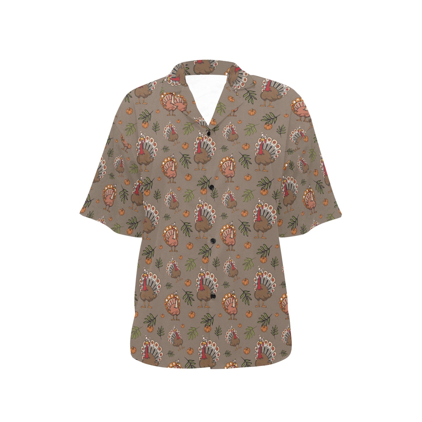 Thanksgiving Print Design LKS306 Women's Hawaiian Shirt