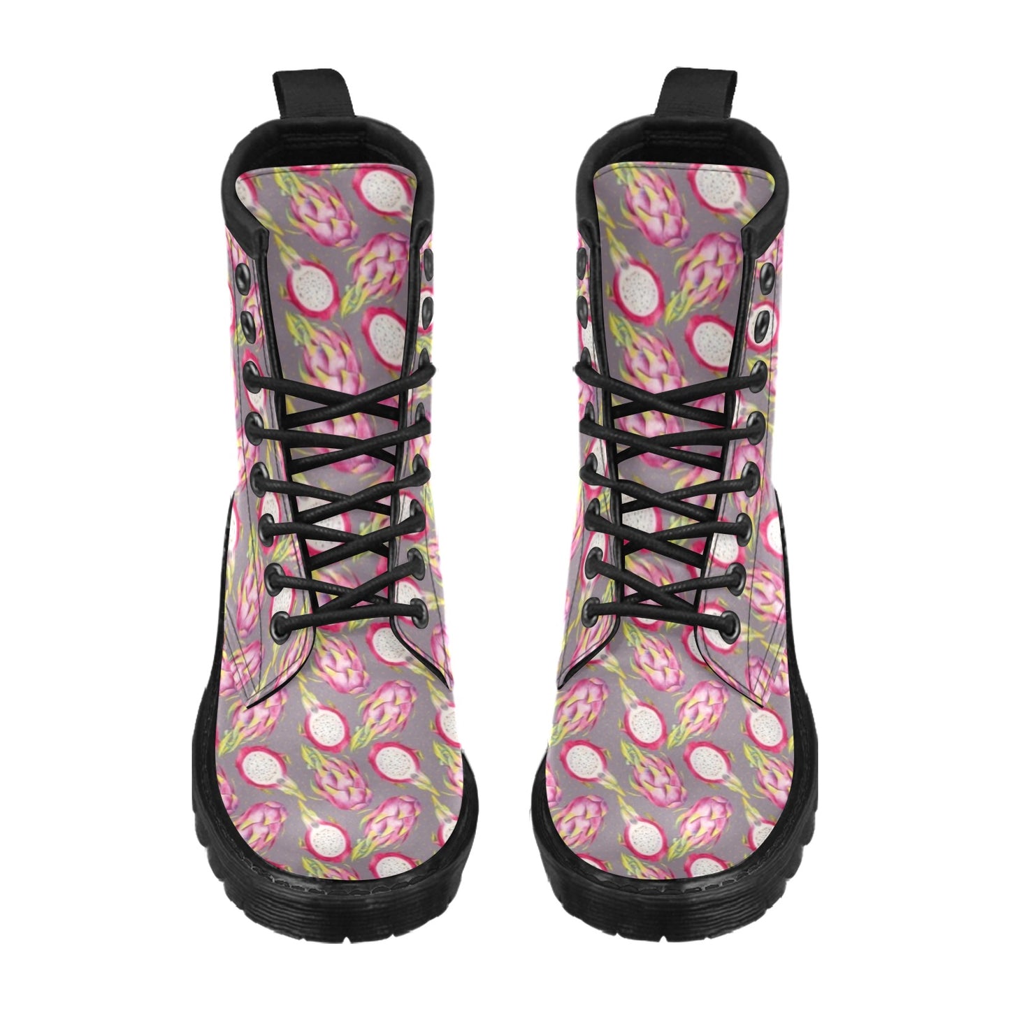 Dragonfruit Pattern Print Design DF03 Women's Boots