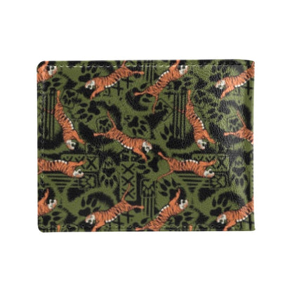 Tiger Pattern Print Design LKS303 Men's ID Card Wallet