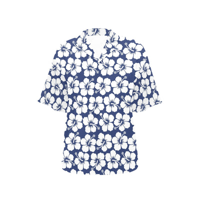 Hibiscus Pattern Print Design HB013 Women's Hawaiian Shirt