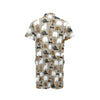 Bear Pattern Print Design BE03 Men's Romper