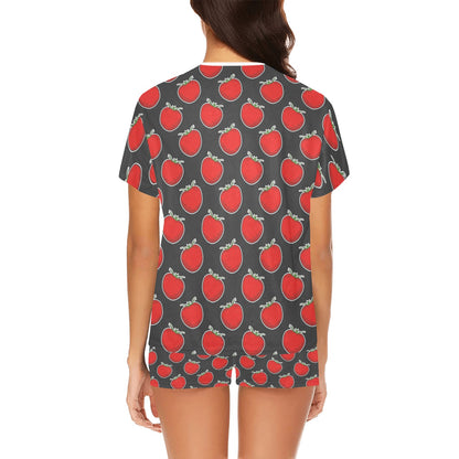 Tomato Print Design LKS306 Women's Short Pajama Set