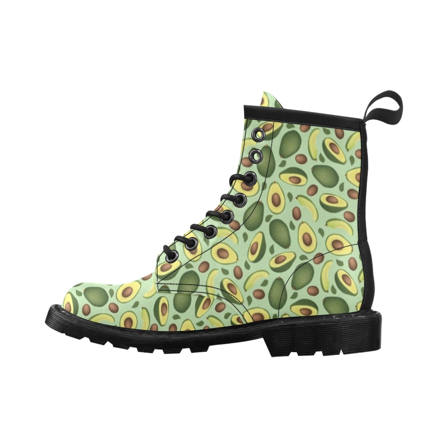 Avocado Pattern Print Design AC01 Women's Boots