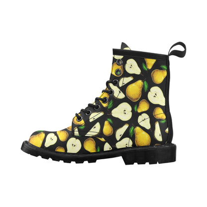 Pear Pattern Print Design PE01 Women's Boots