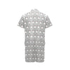 Bull Terrier Head Print Pattern Men's Romper