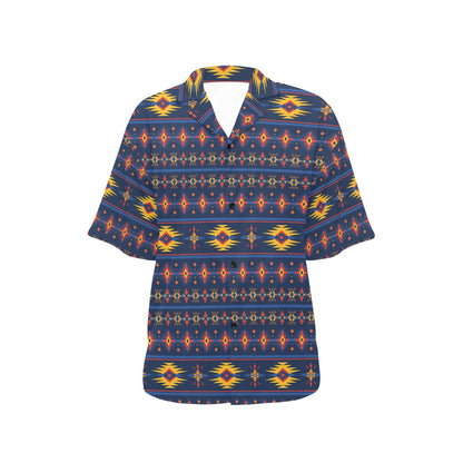 Southwest Pattern Print Design LKS306 Women's Hawaiian Shirt