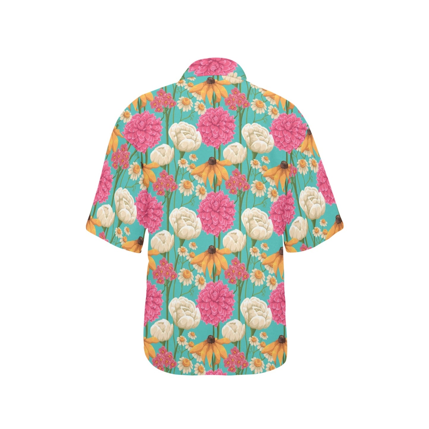 Summer Floral Pattern Print Design SF07 Women's Hawaiian Shirt