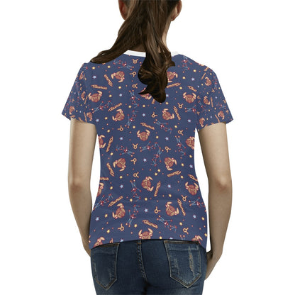 Taurus Print Design LKS304 Women's  T-shirt