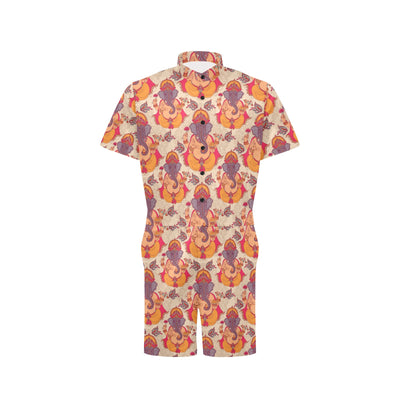 Ganesha Indian Pattern Print Design 02 Men's Romper