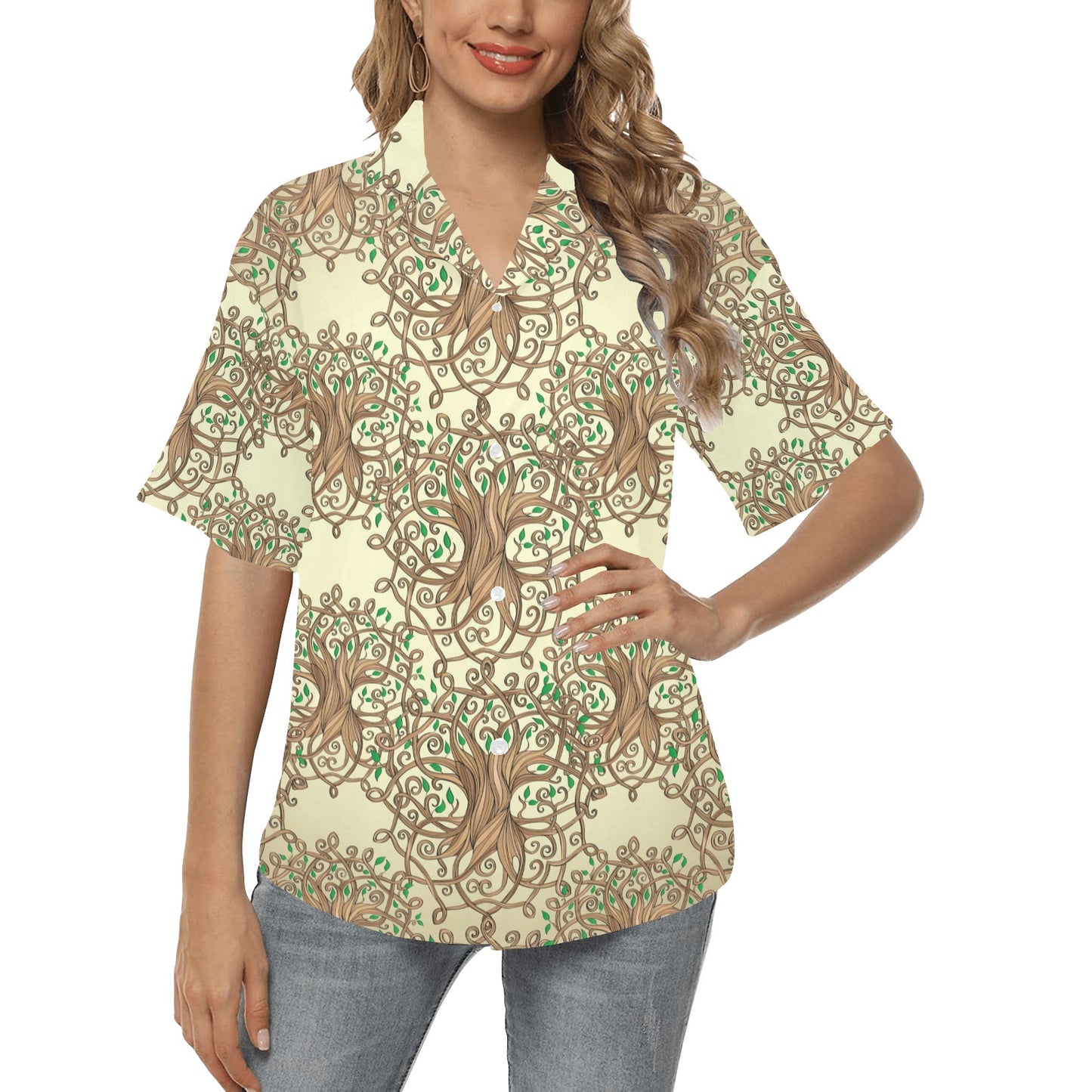 Celtic Tree of life Women's Hawaiian Shirt