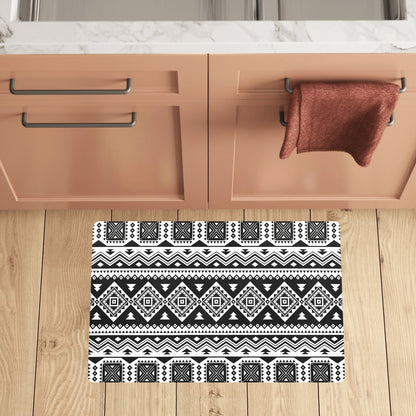 Aztec Pattern Print Design 08 Kitchen Mat