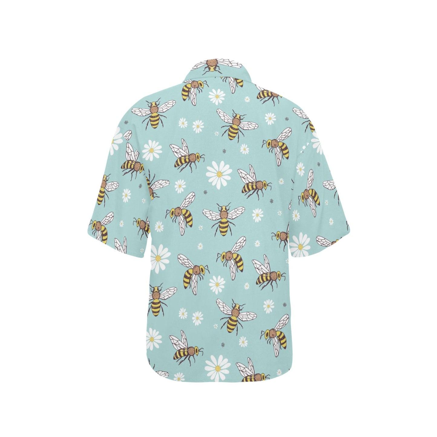 Bee Pattern Print Design BEE010 Women's Hawaiian Shirt