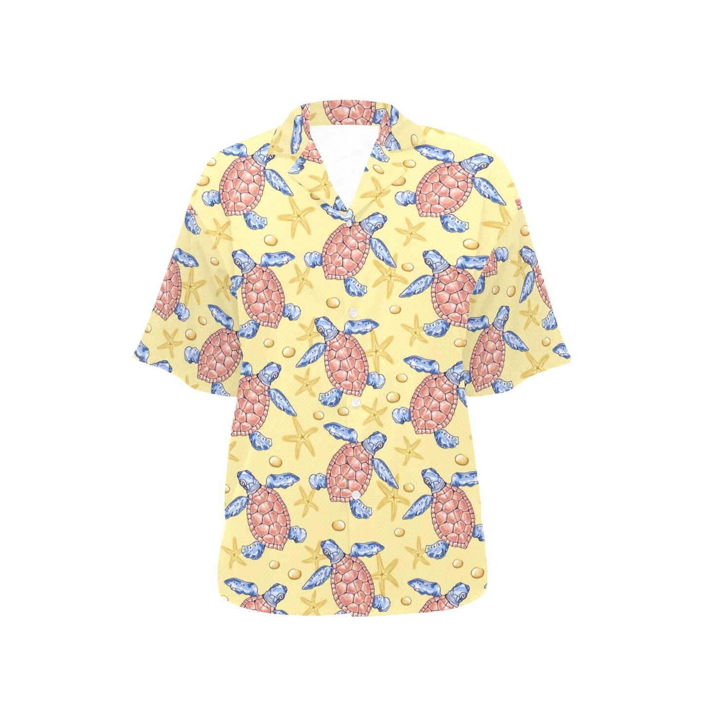 Sea Turtle Pattern Print Design T06 Women's Hawaiian Shirt