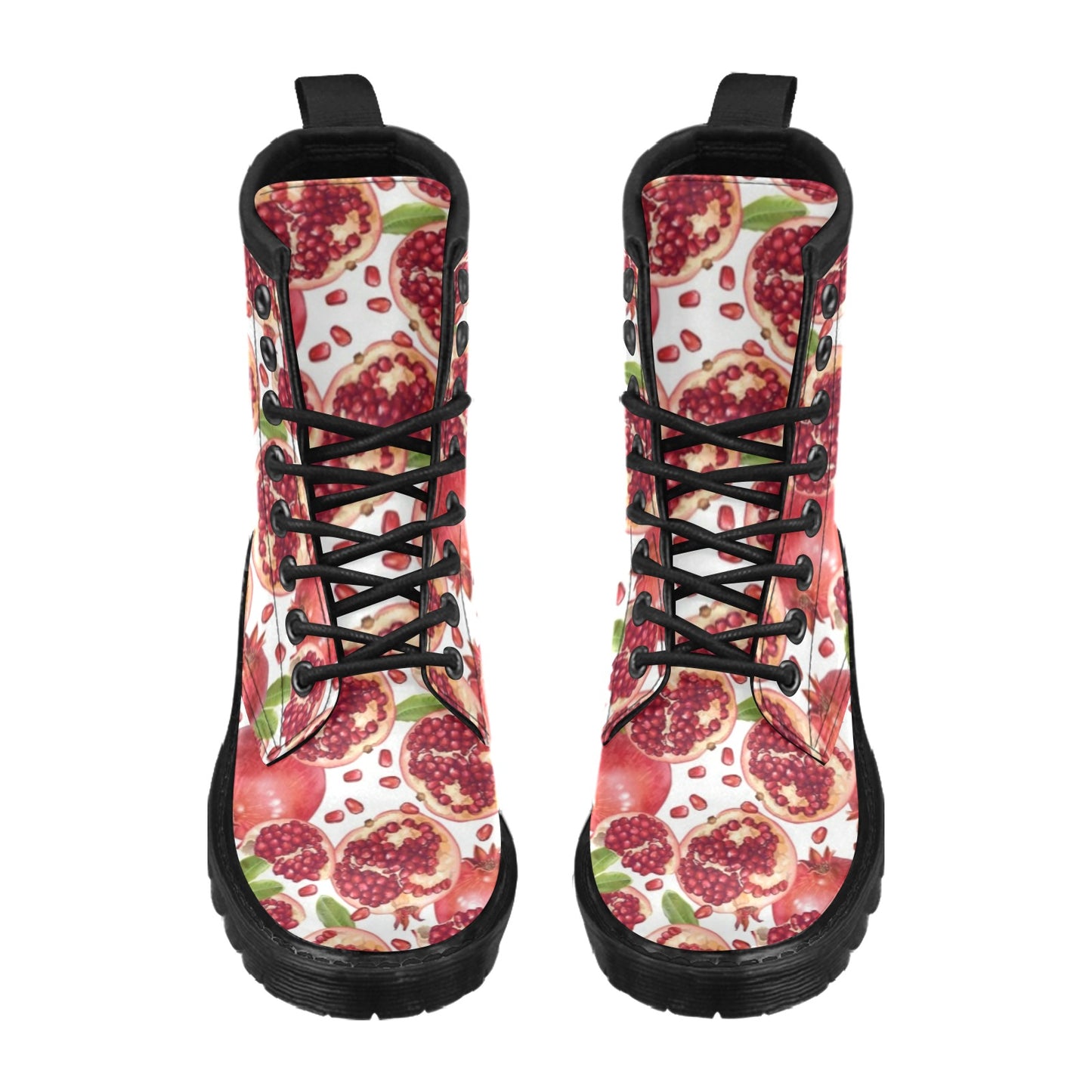 Pomegranate Pattern Print Design PG03 Women's Boots