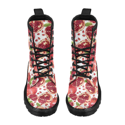 Pomegranate Pattern Print Design PG03 Women's Boots