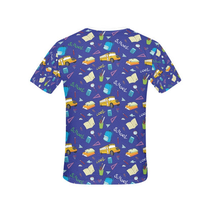 School Bus Print Design LKS307 Women's  T-shirt
