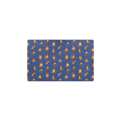 Campfire Pattern Print Design 03 Kitchen Mat