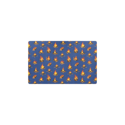 Campfire Pattern Print Design 03 Kitchen Mat