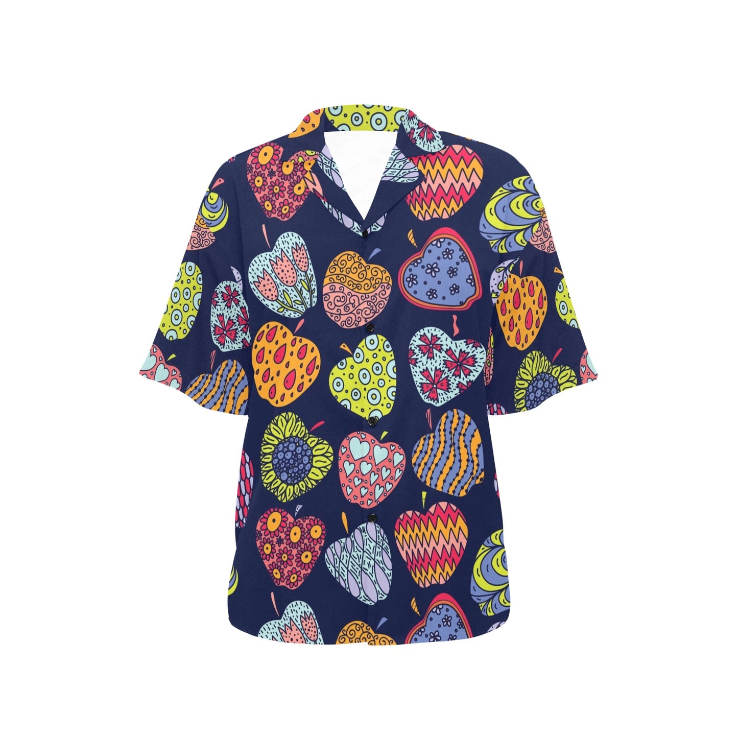 Apple Pattern Print Design AP05 Women's Hawaiian Shirt