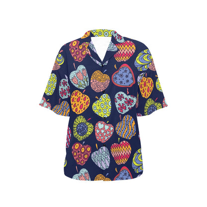 Apple Pattern Print Design AP05 Women's Hawaiian Shirt
