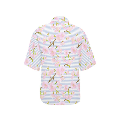 Pink Cherry Blossom Sakura Women's Hawaiian Shirt