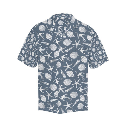 Seashell Print Design LKS306 Men's Hawaiian Shirt