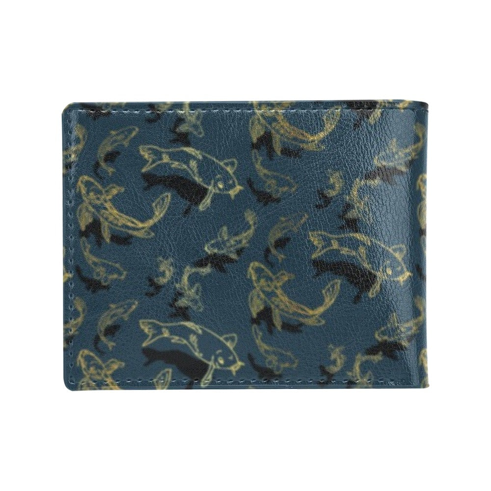 Koi Carp Gold Design Themed Print Men's ID Card Wallet