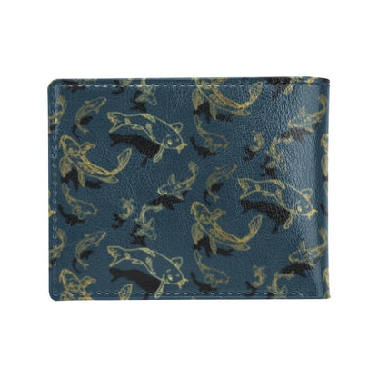 Koi Carp Gold Design Themed Print Men's ID Card Wallet