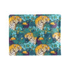 Tiger Tropical Print Design LKS301 Men's ID Card Wallet