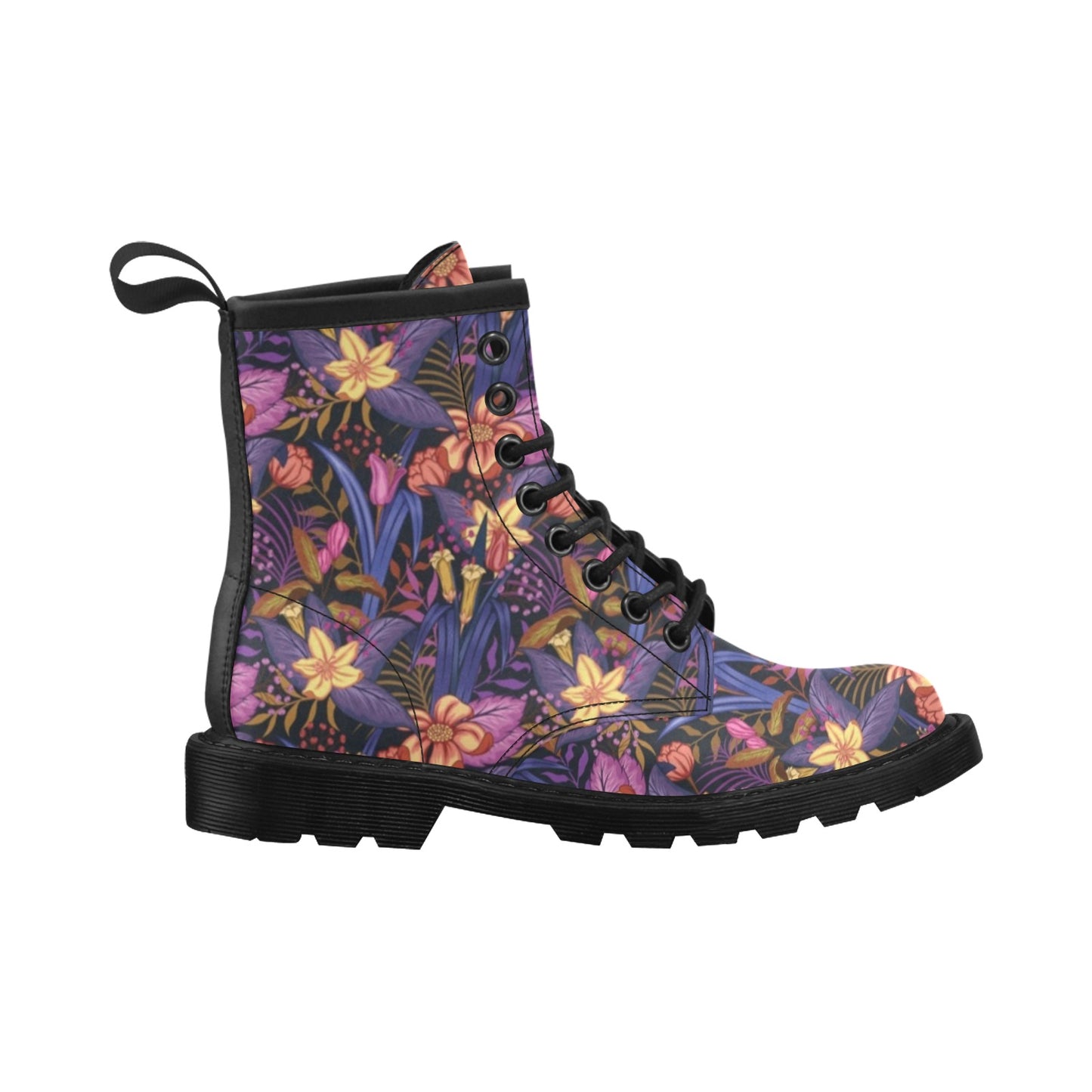 Lily Pattern Print Design LY016 Women's Boots
