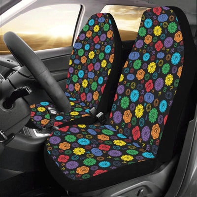 Chakra Pattern Print Design 01 Car Seat Covers (Set of 2)-JORJUNE.COM