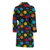 Chakra Pattern Print Design 01 Men Bathrobe-JORJUNE.COM