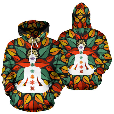 Chakra Yoga All Over Print Hoodie