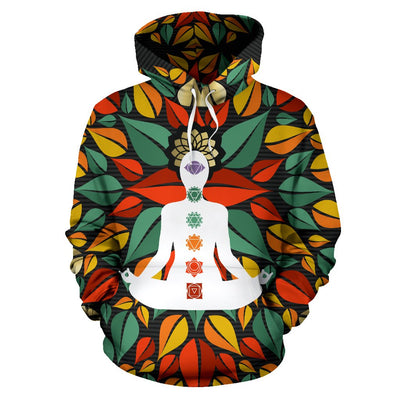 Chakra Yoga All Over Print Hoodie