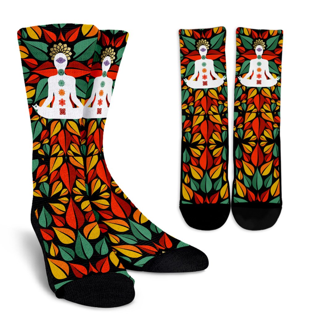 Chakra Yoga Crew Socks