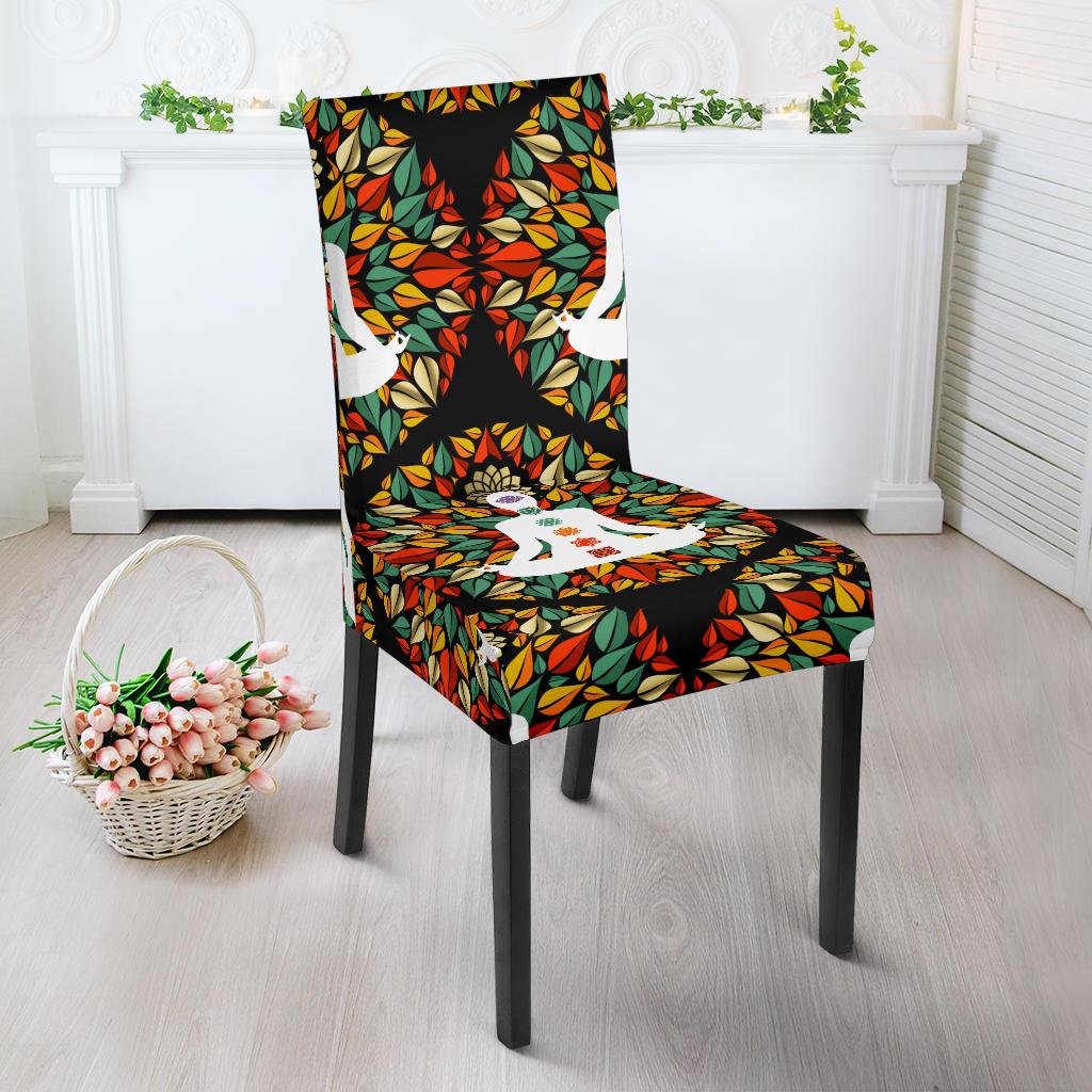 Chakra Yoga Dining Chair Slipcover-JORJUNE.COM