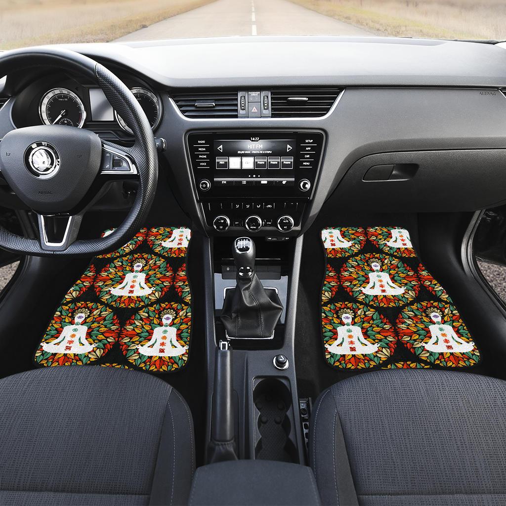 Chakra Yoga Front and Back Car Floor Mats