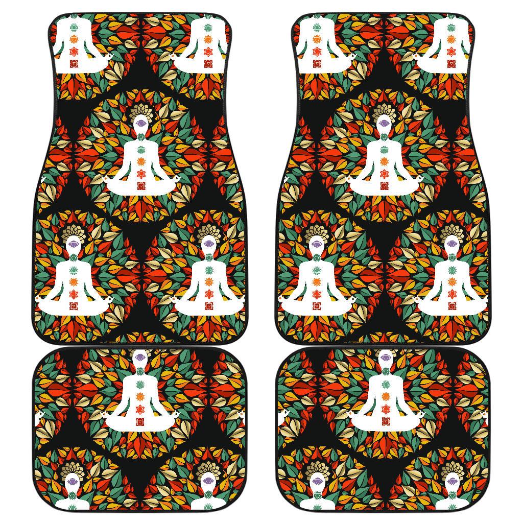 Chakra Yoga Front and Back Car Floor Mats