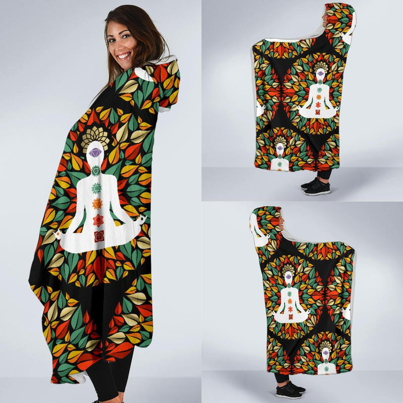 Chakra Yoga Hooded Blanket-JORJUNE.COM