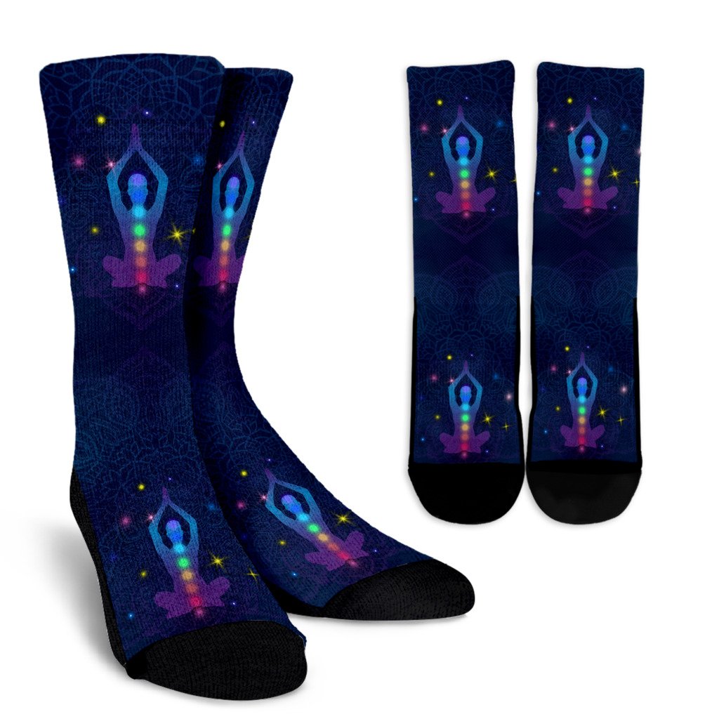 Chakra Yoga Mandala Crew Socks